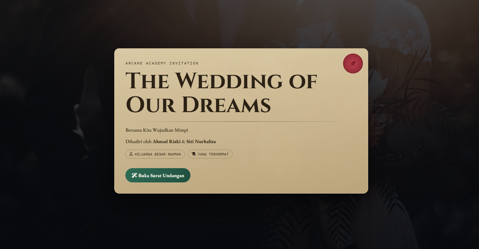 Template Arcane Academy Invitation