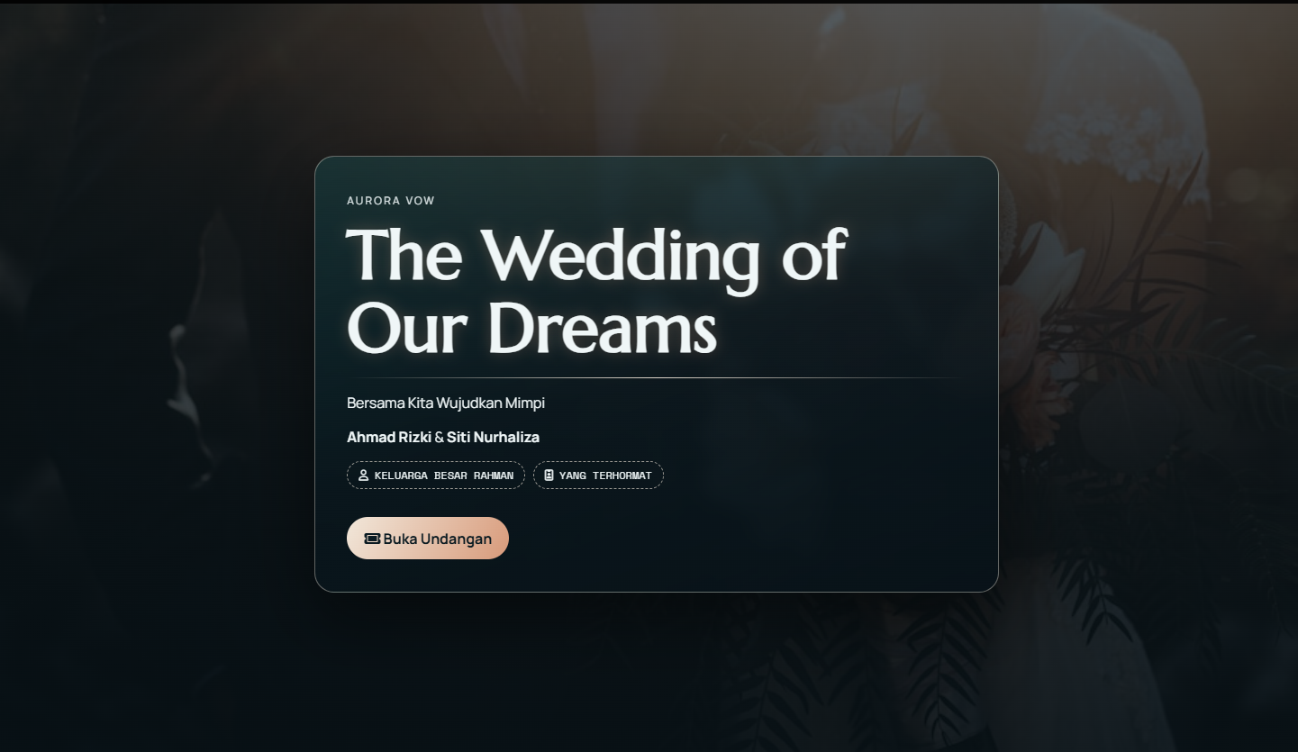 Template Aurora Vow
